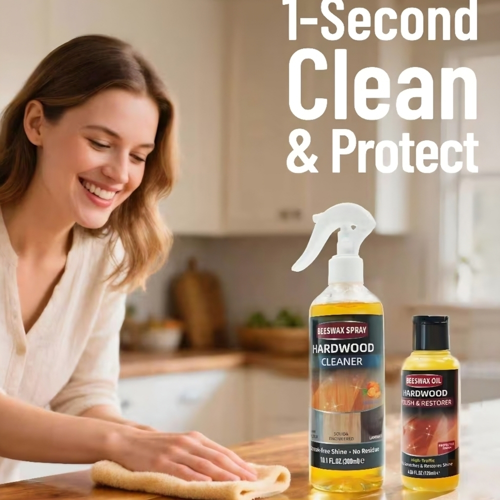 Beeswax Hardwood Cleaner & Polish Set (2-Piece Kit) - Picture 4 of 4